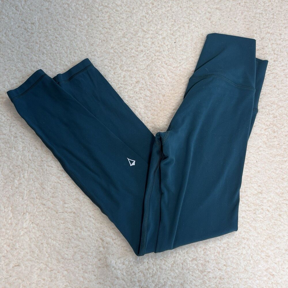 Ivivva Legging Lot Girls 7 Green Stretch Activewear Play School Basic Athleisure